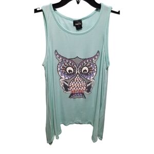 Rue 21 Owl Tank Top Medium
